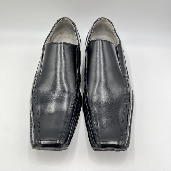 Stacy Adams Men Size 7.5 Templin Black Leather Bike Snip Toe Loafers Dress Shoes main image 13